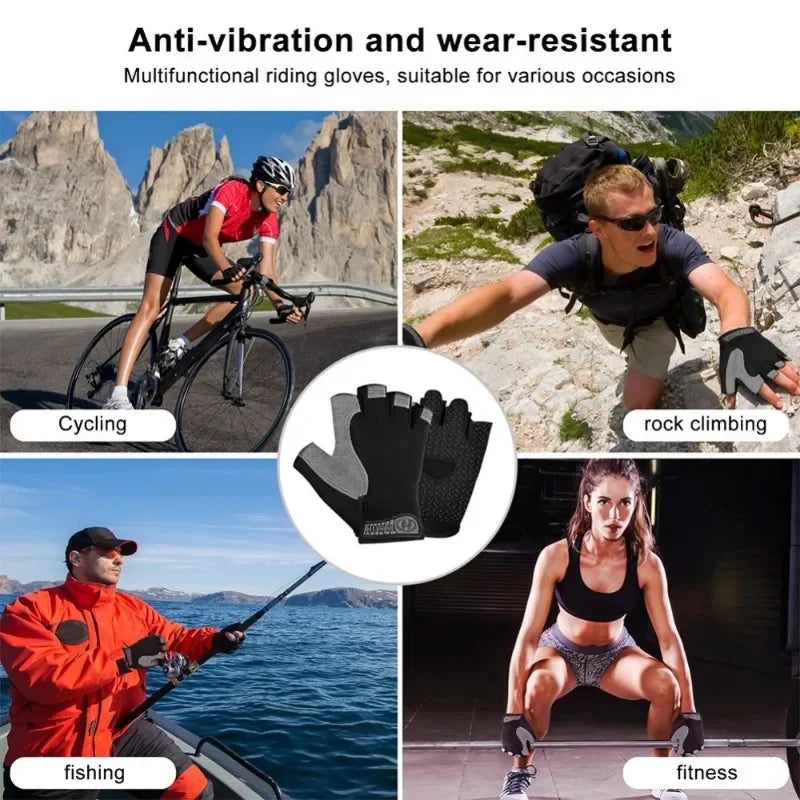 Fingerless Gym Training Gloves for Men's