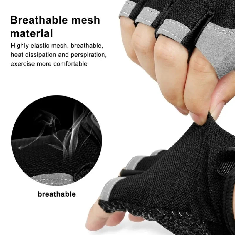 Fingerless Gym Training Gloves for Men's